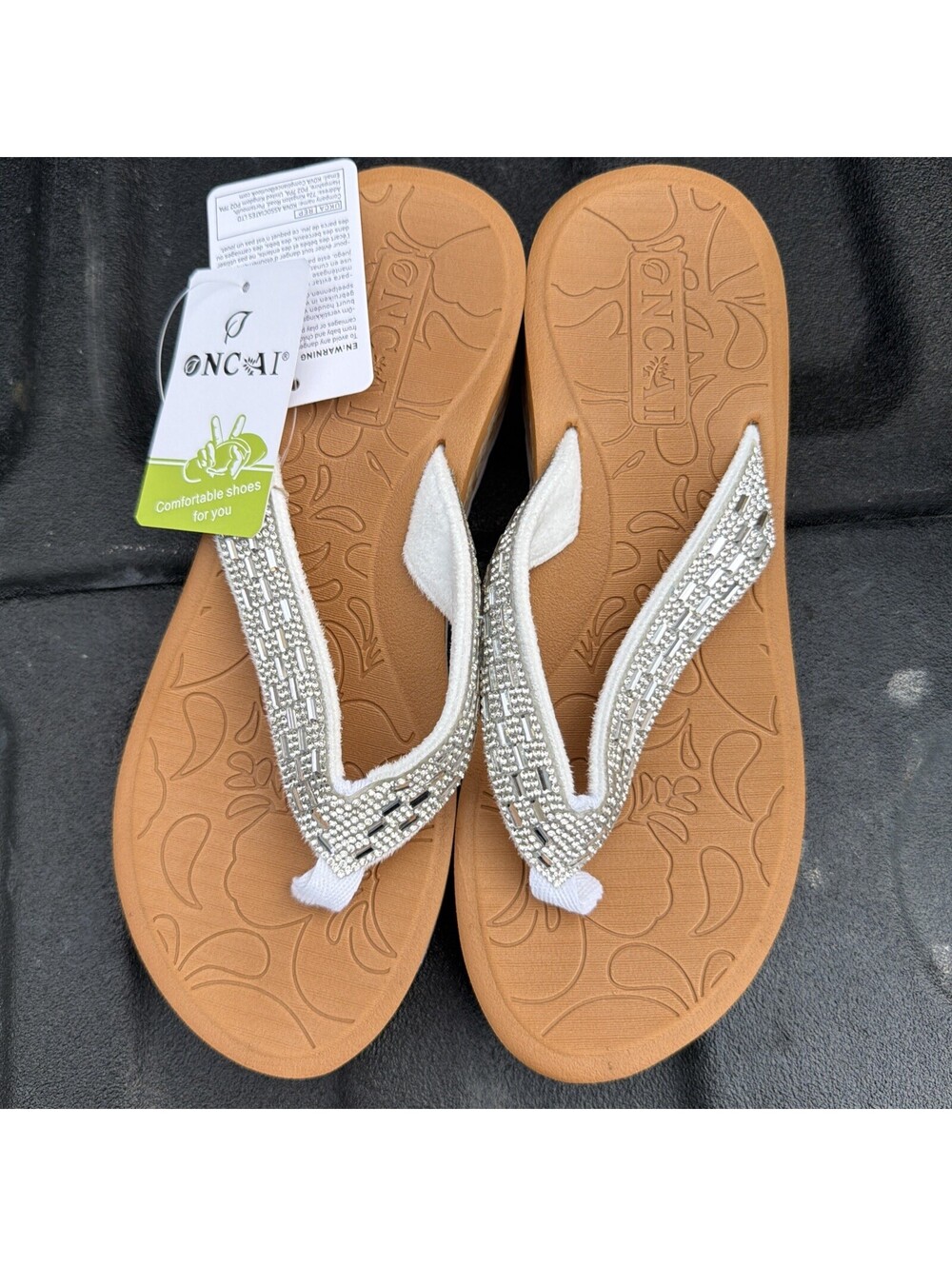 Onaci Women's Platform White Size 7